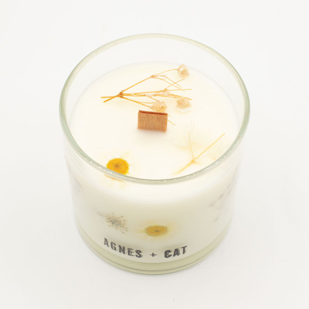 Vela Botânica de Soja com Flores Secas – Windermere – 350 g | Agnes + Cat