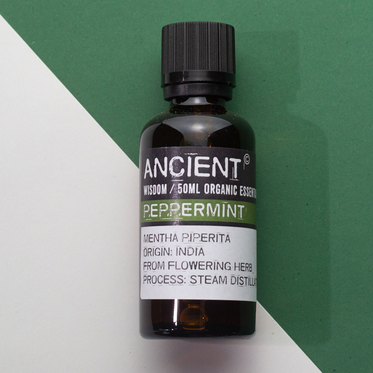Óleo Essencial Biológico de Hortelã-Pimenta 100% Puro – 50 ml | Ancient Wisdom