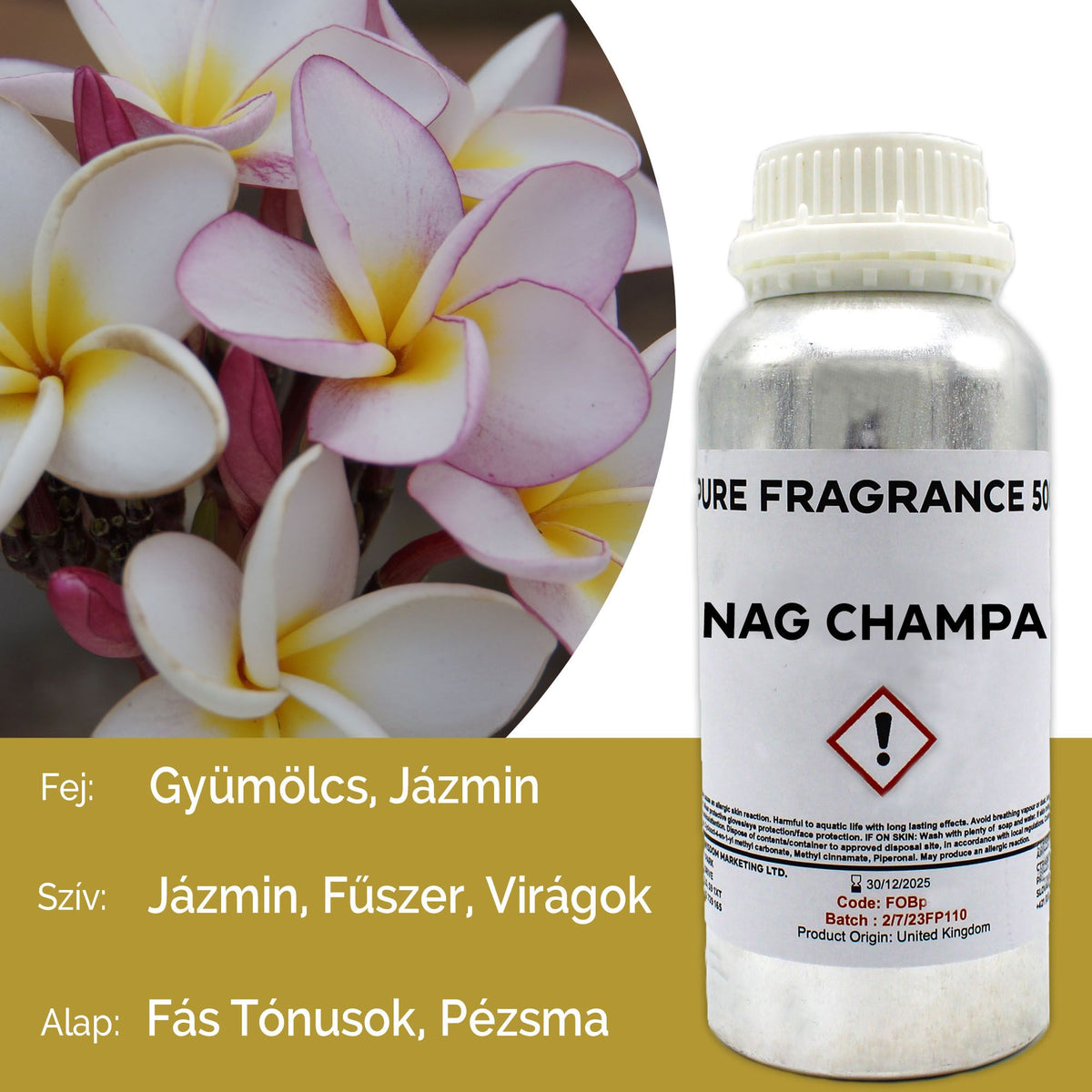 Óleo de Fragrância Puro Nag Champa – 500 ml | Ancient Wisdom