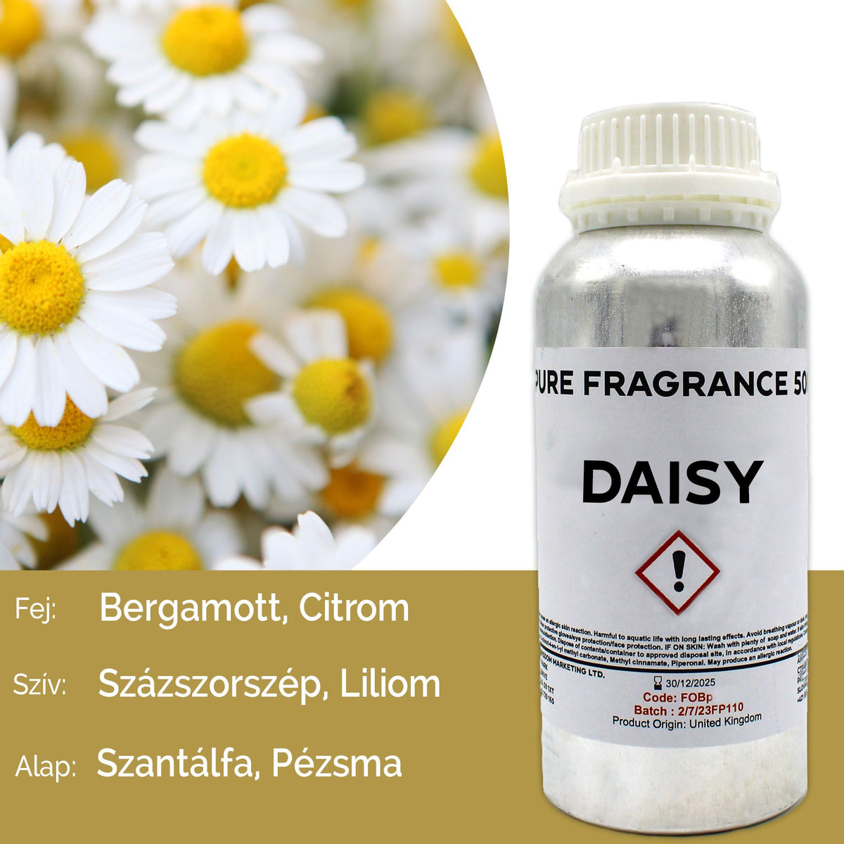 Óleo de Fragrância Puro Margarida – 500 ml | Ancient Wisdom