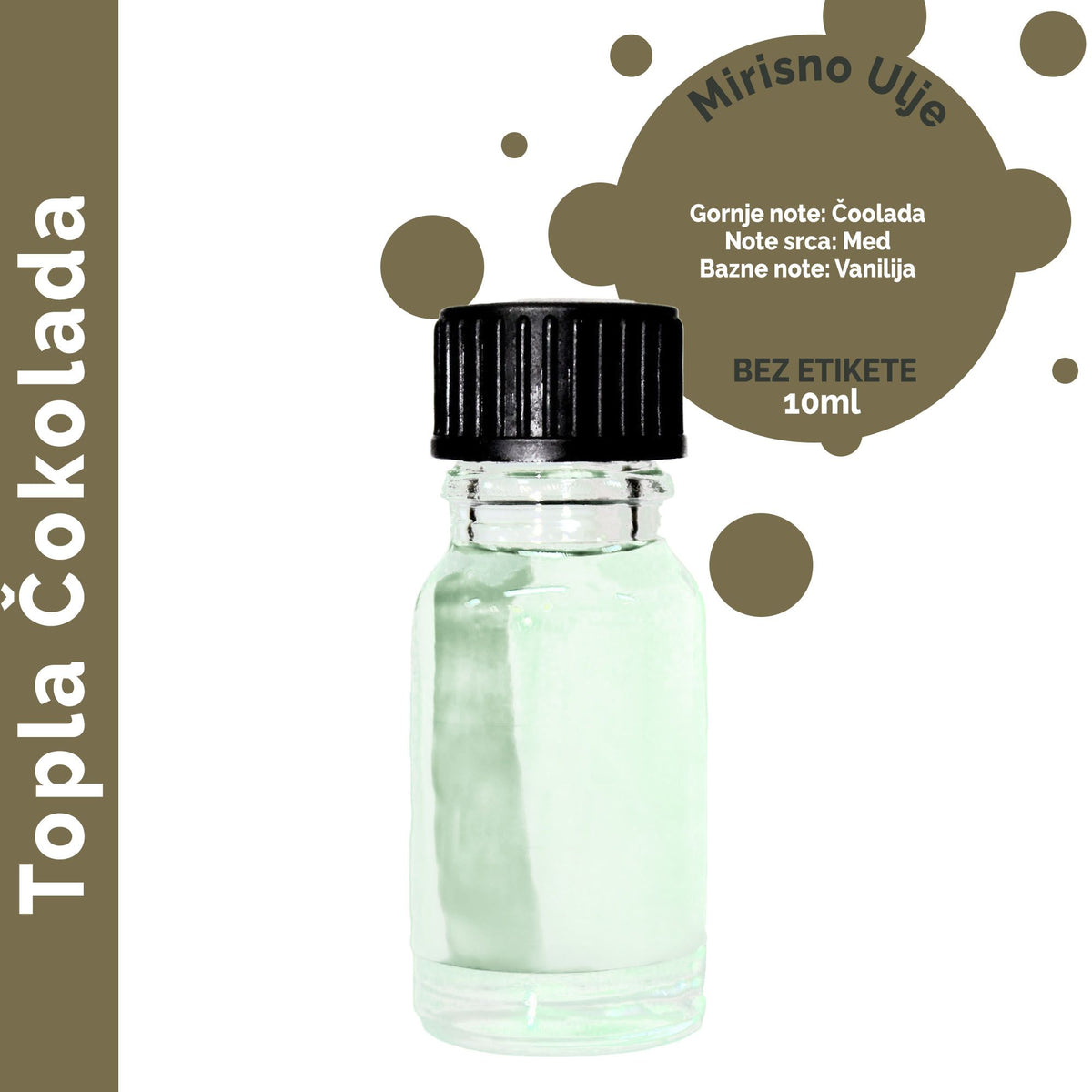 Óleo de Fragrância Chocolate Quente – 10 ml sem Rótulo | Ancient Wisdom