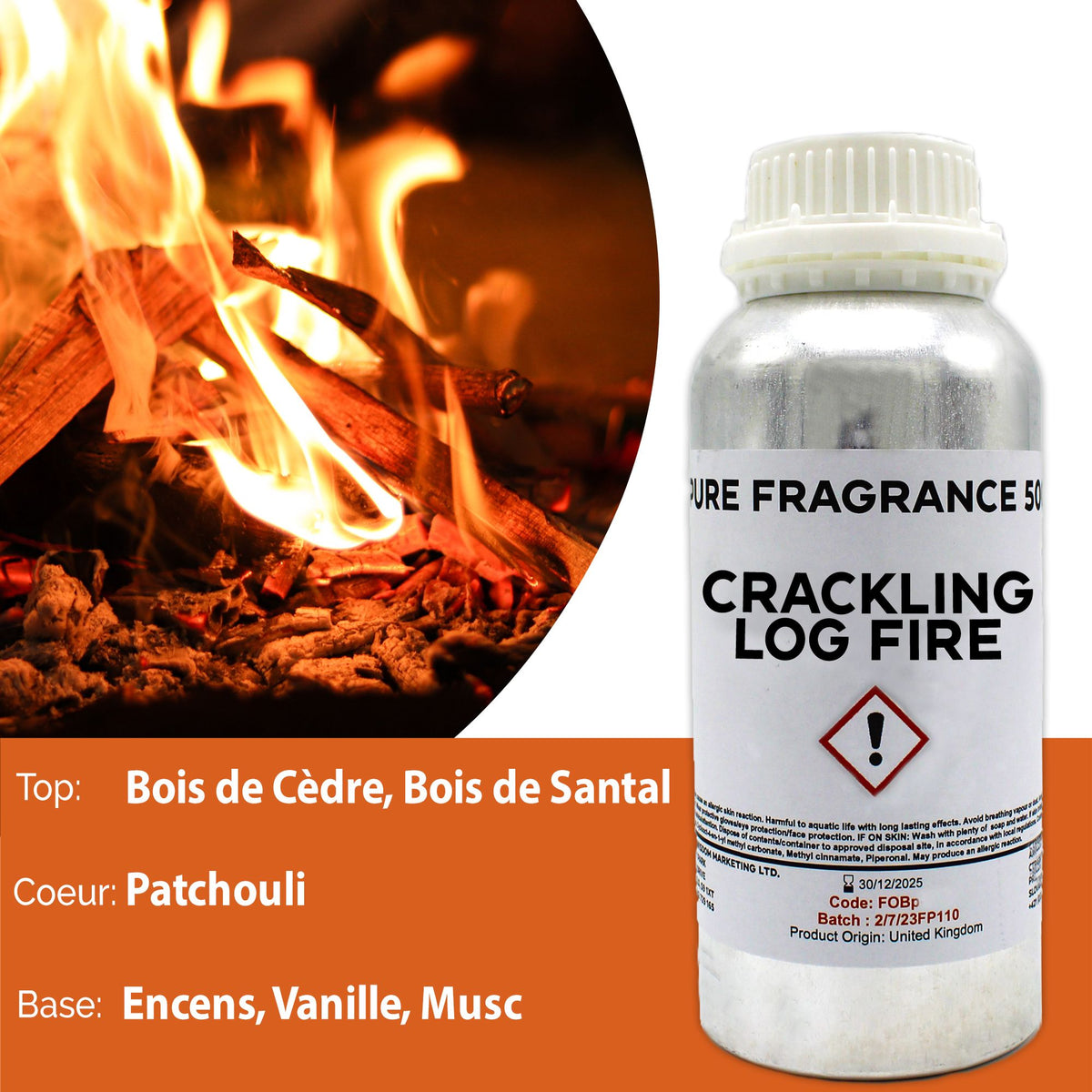 Óleo de Fragrância Puro Lareira Acesa – 500 ml | Ancient Wisdom