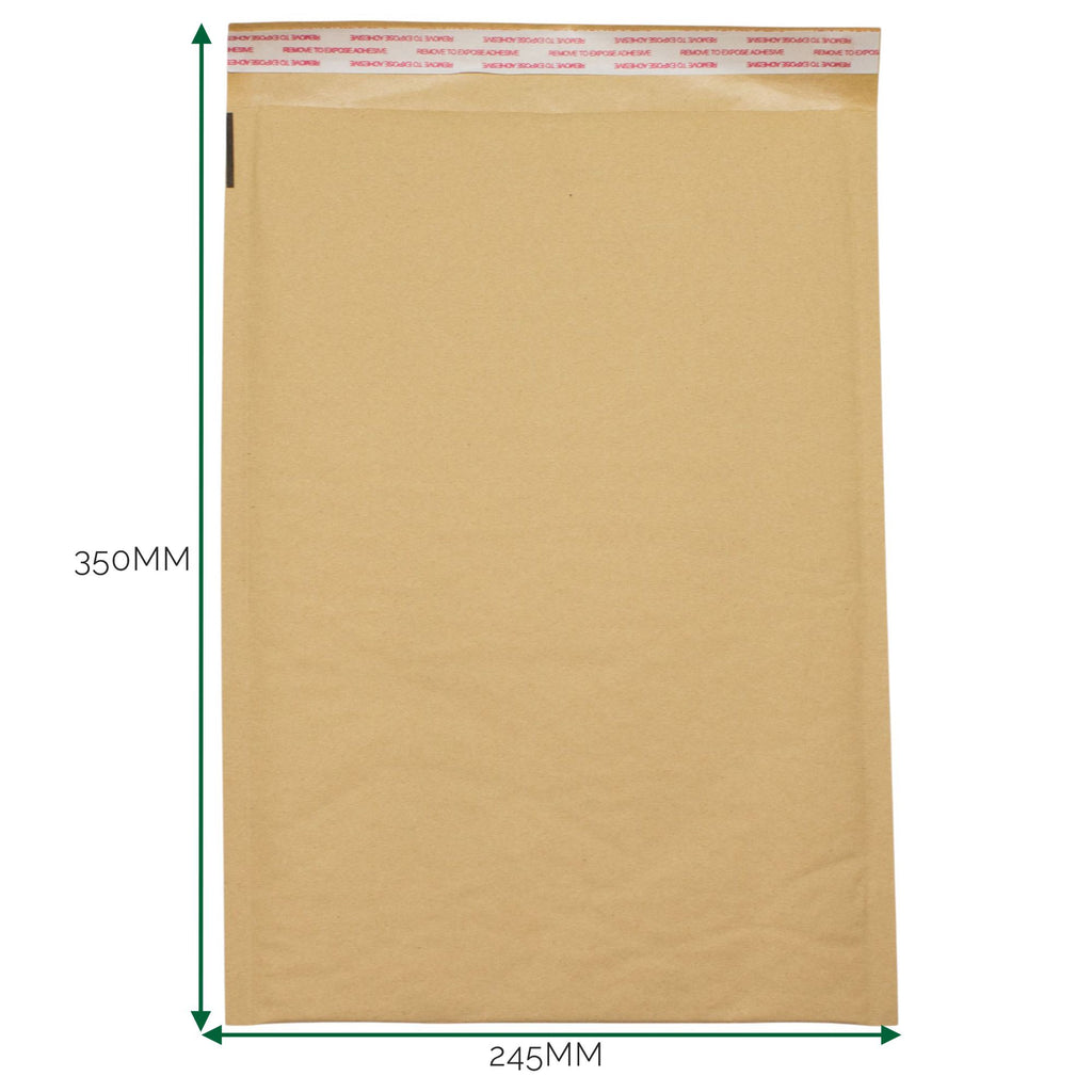 Envelope Almofadado Kraft com Bolhas – 245 × 350 mm + 40 mm | Ancient Wisdom