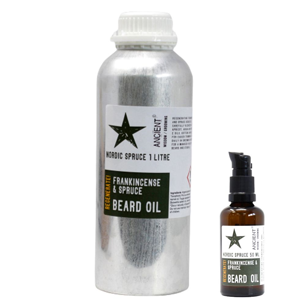 Óleo de Barba Nordic Spruce – Regenerate! – 1 litro | Ancient Wisdom