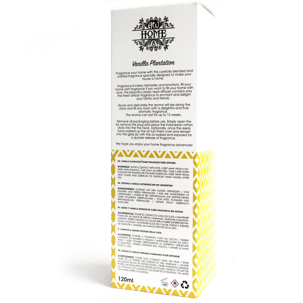 Difusor de Varetas Plantação de Baunilha – 120 ml | Ancient Wisdom