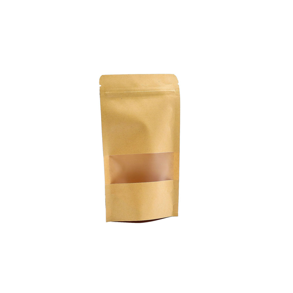 Conjunto de 10 Sacos Kraft com Janela – 12 × 20 cm | Ancient Wisdom