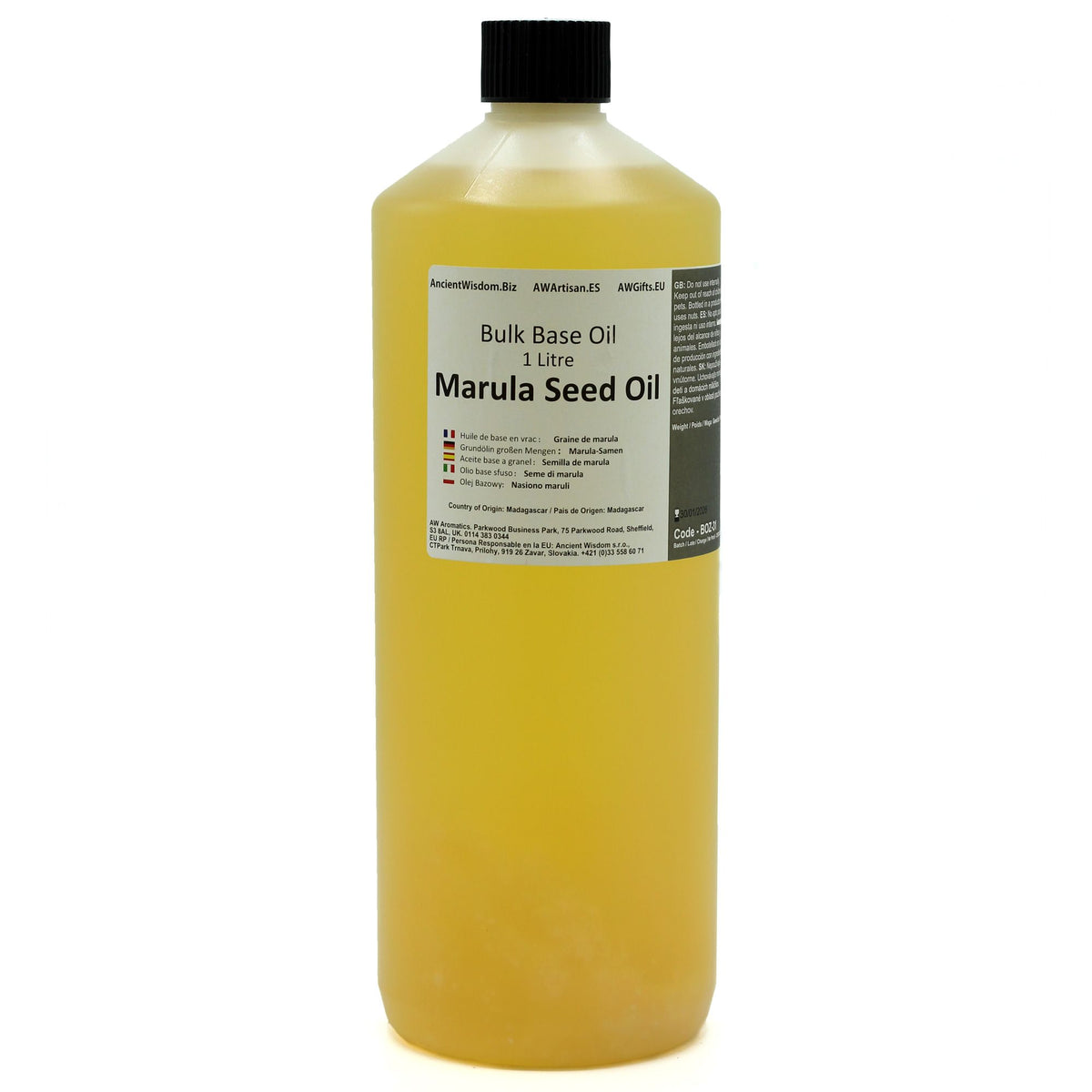 ANCIENT WISDOM - Óleo Base de Sementes de Marula 1 L