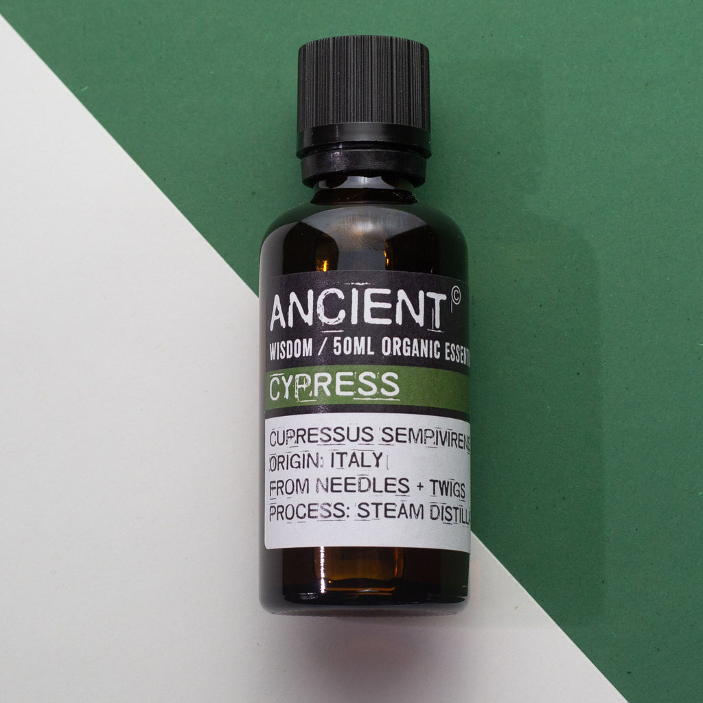 Óleo Essencial Biológico de Cipreste 100% Puro – 50 ml | Ancient Wisdom