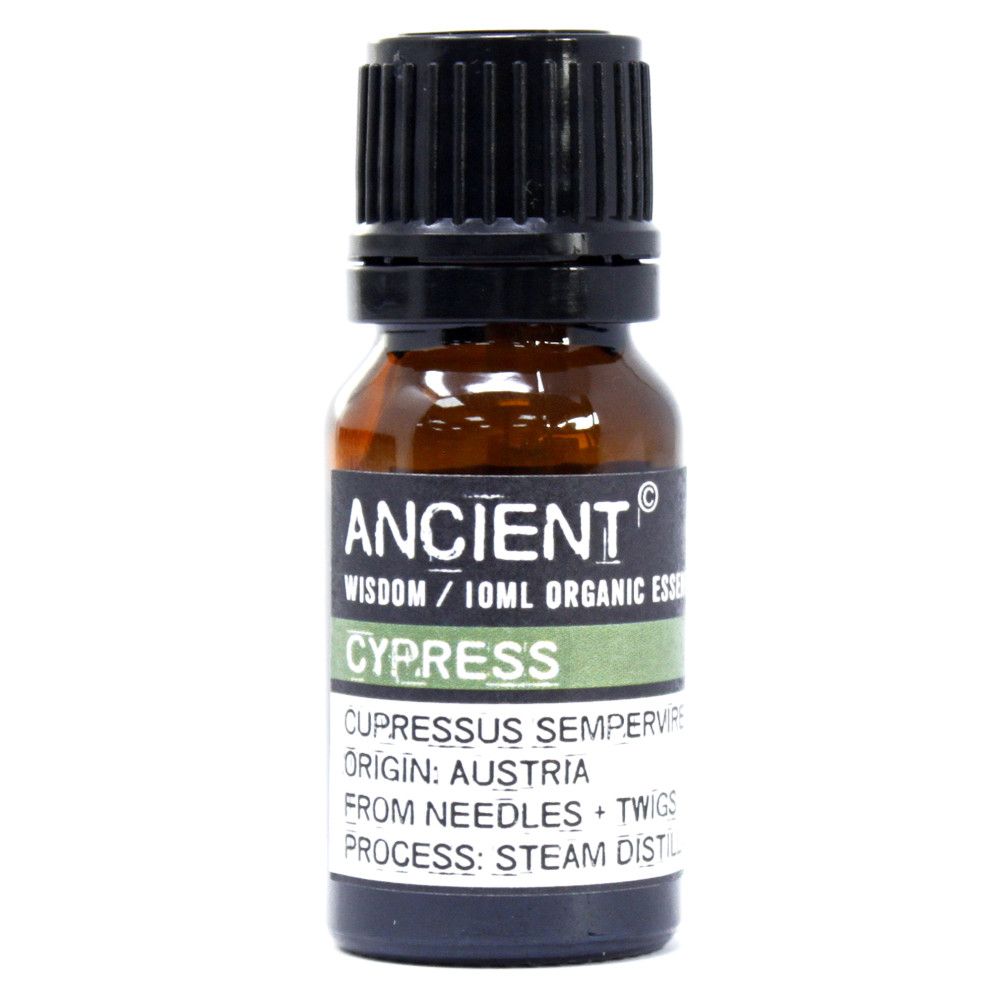Óleo Essencial Biológico de Cipreste 100% Puro – 10 ml | Ancient Wisdom