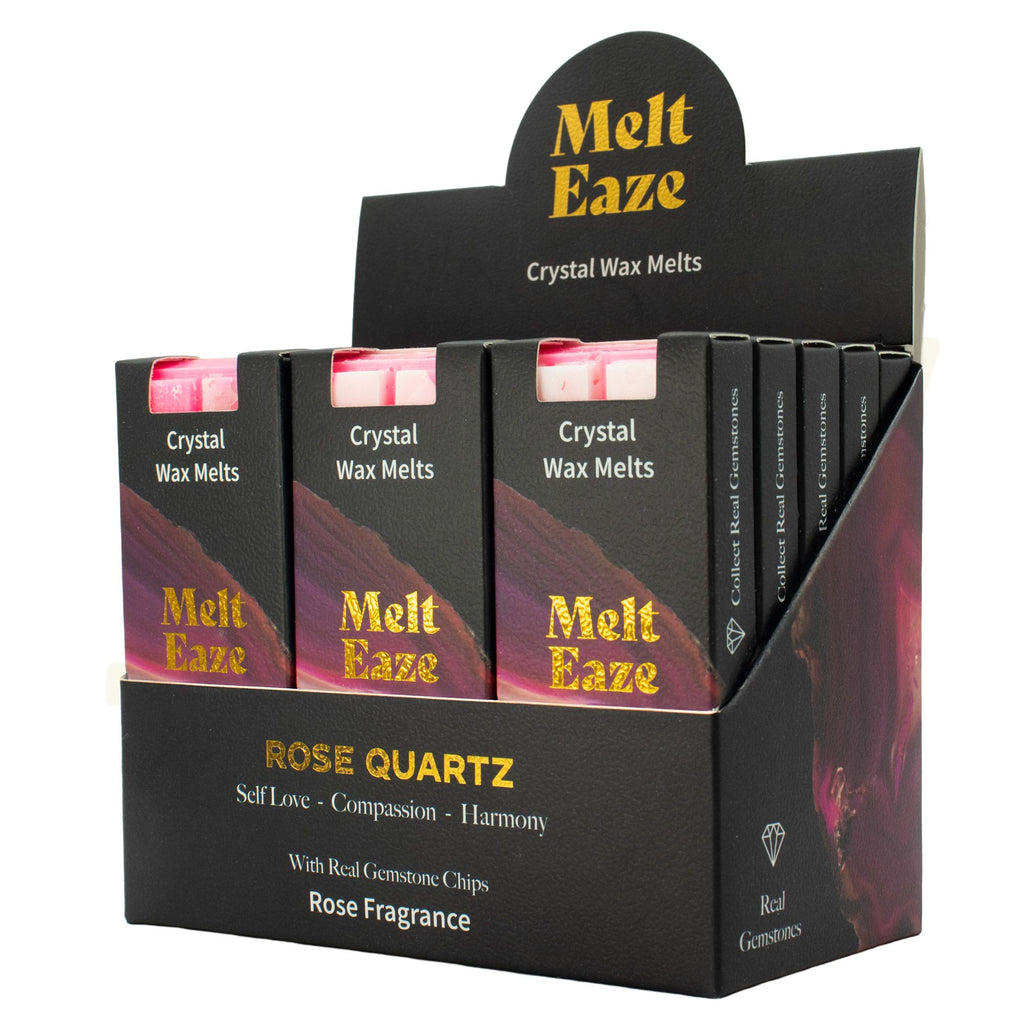 Cera Perfumada MeltEaze com Quartzo Rosa – Rosa, 50 g | Ancient Wisdom