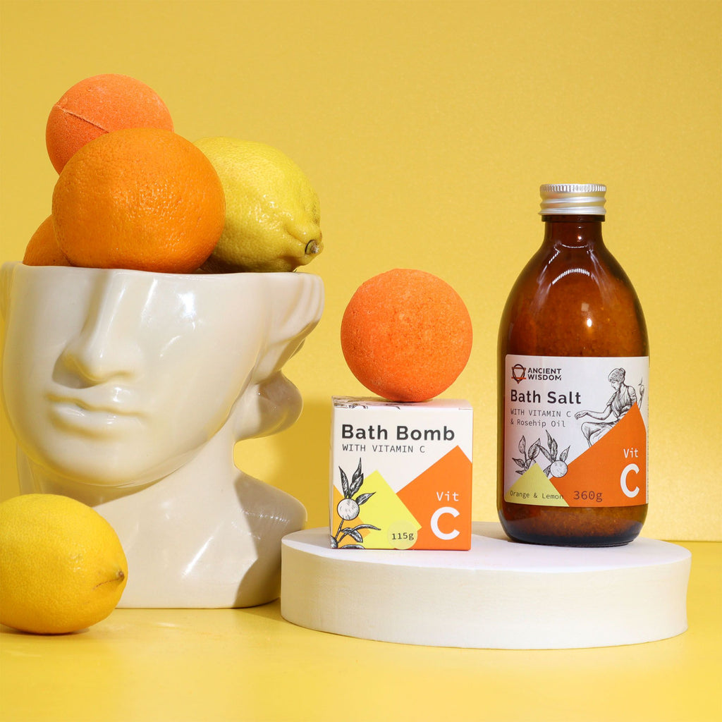 ANCIENT WISDOM - Bomba de Banho com Vitamina C e Citrinos 115 g