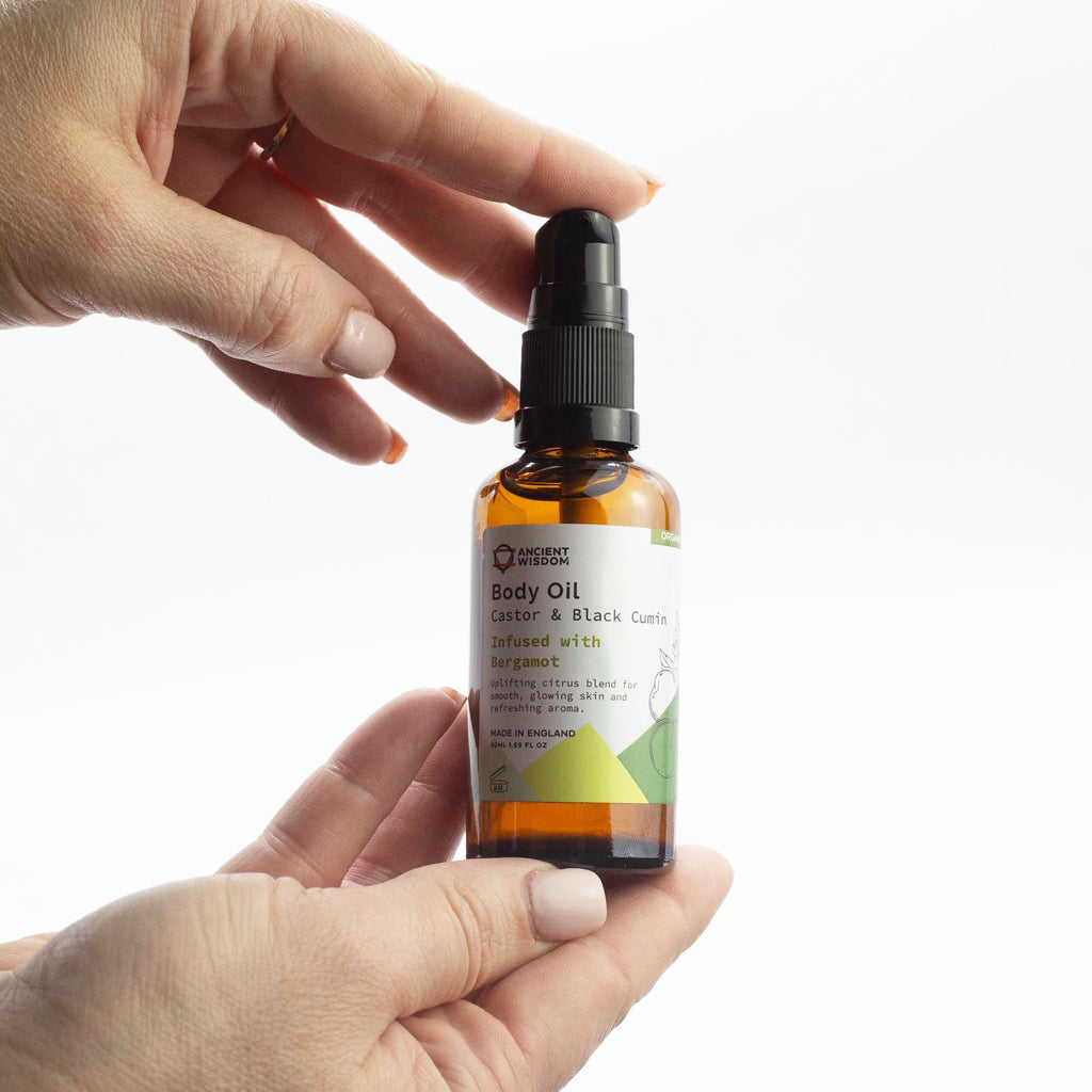 ANCIENT WISDOM - Óleo Corporal Orgânico de Bergamota 50 ml