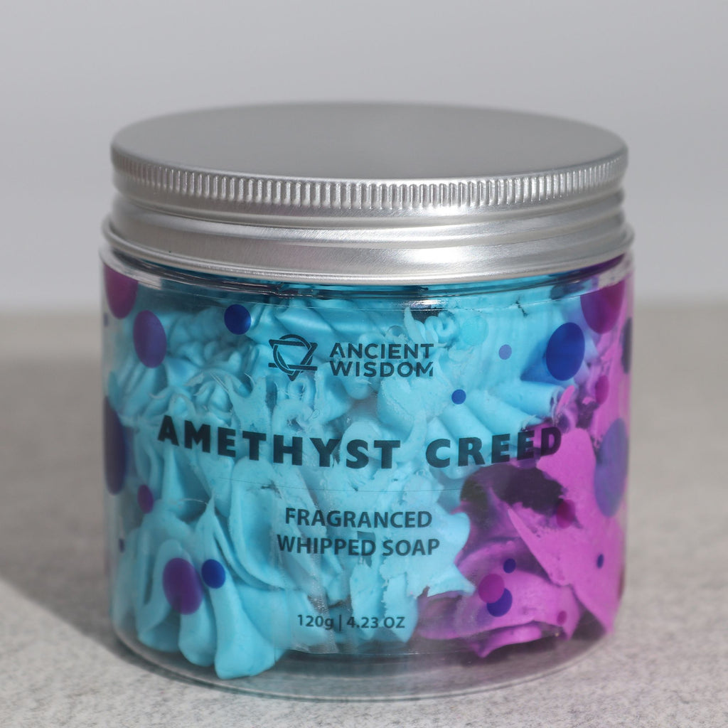 Sabonete Cremoso Batido Amethyst Creed – 120 g | Ancient Wisdom