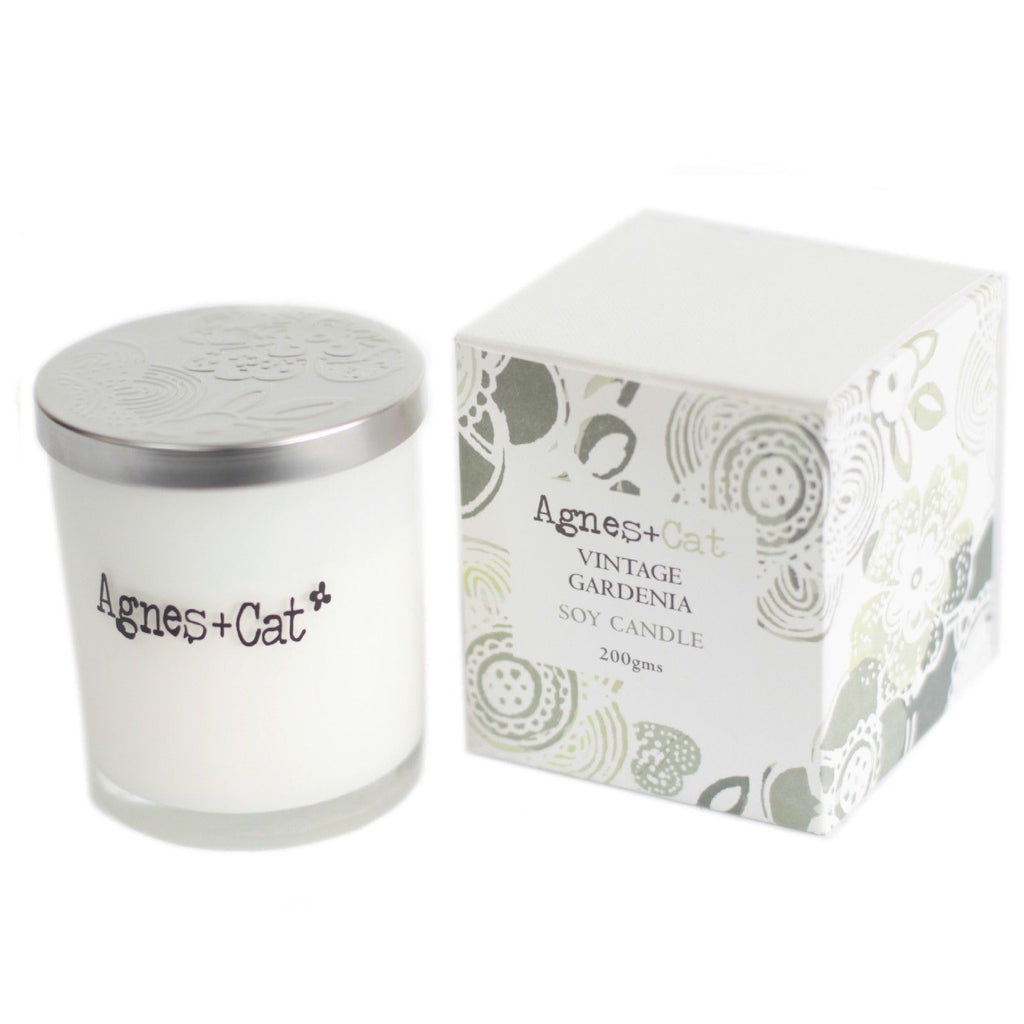 Vela Votiva de Soja – Gardénia Vintage | Agnes + Cat