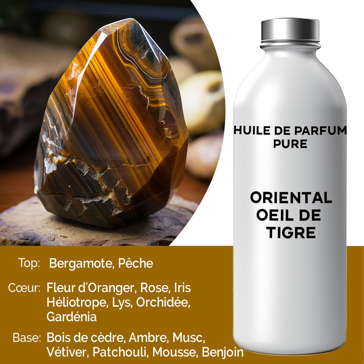 Óleo de Fragrância Puro Olho de Tigre Oriental – 500 ml | Ancient Wisdom