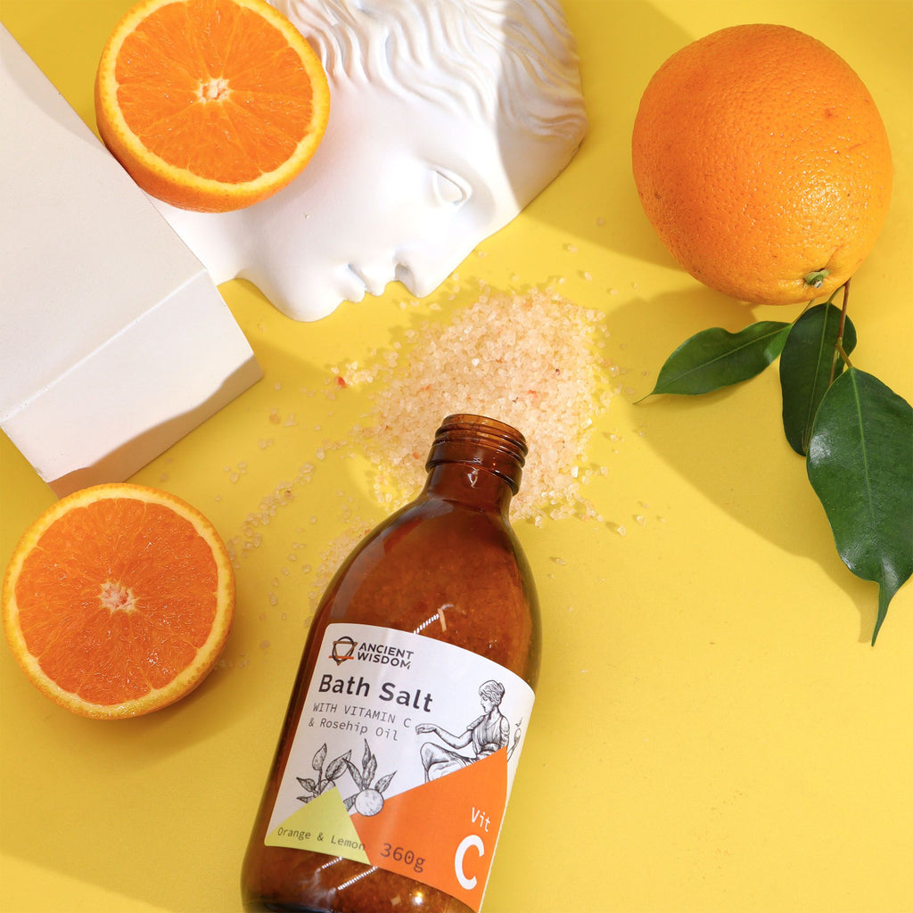ANCIENT WISDOM - Conjunto de Sais de Banho com Vitamina C 360 g