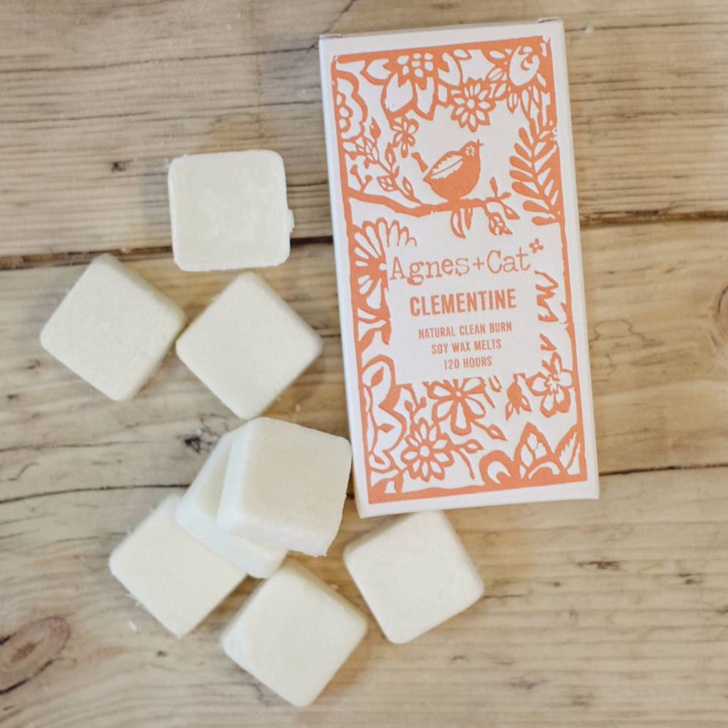 Caixa de 8 Ceras Perfumadas de Soja – Clementina | Agnes + Cat