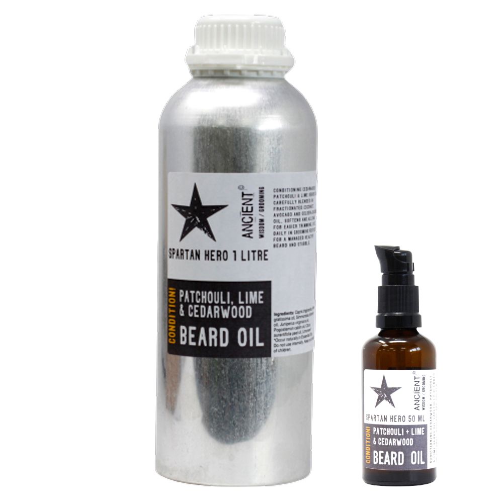 Óleo de Barba Spartan Hero – Condition! – 1 litro | Ancient Wisdom