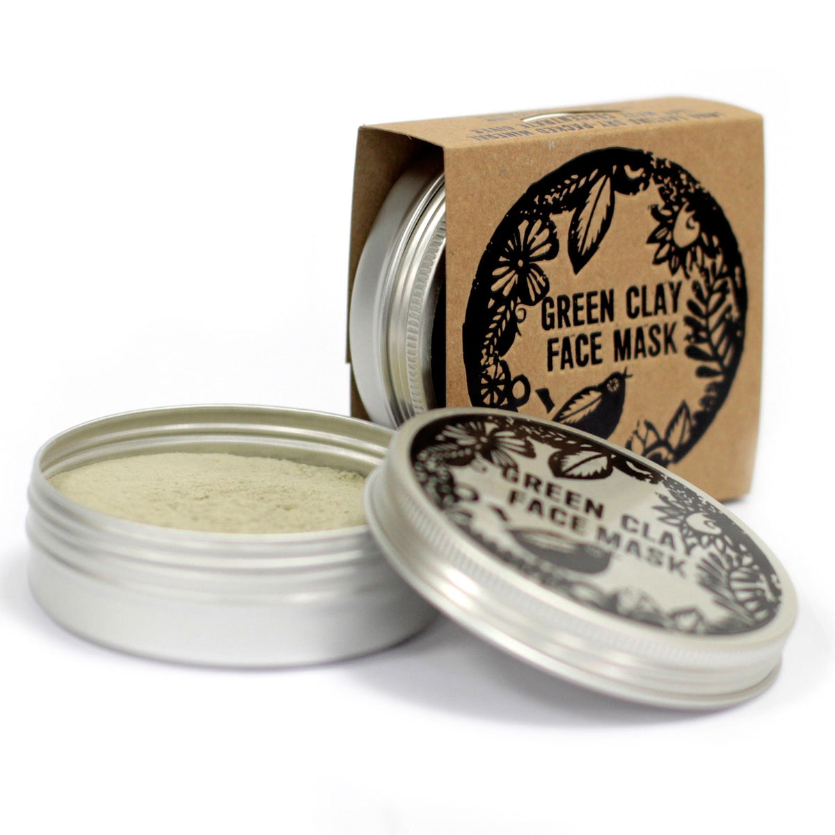 Máscara Facial de Argila Verde – 80 g | Agnes + Cat