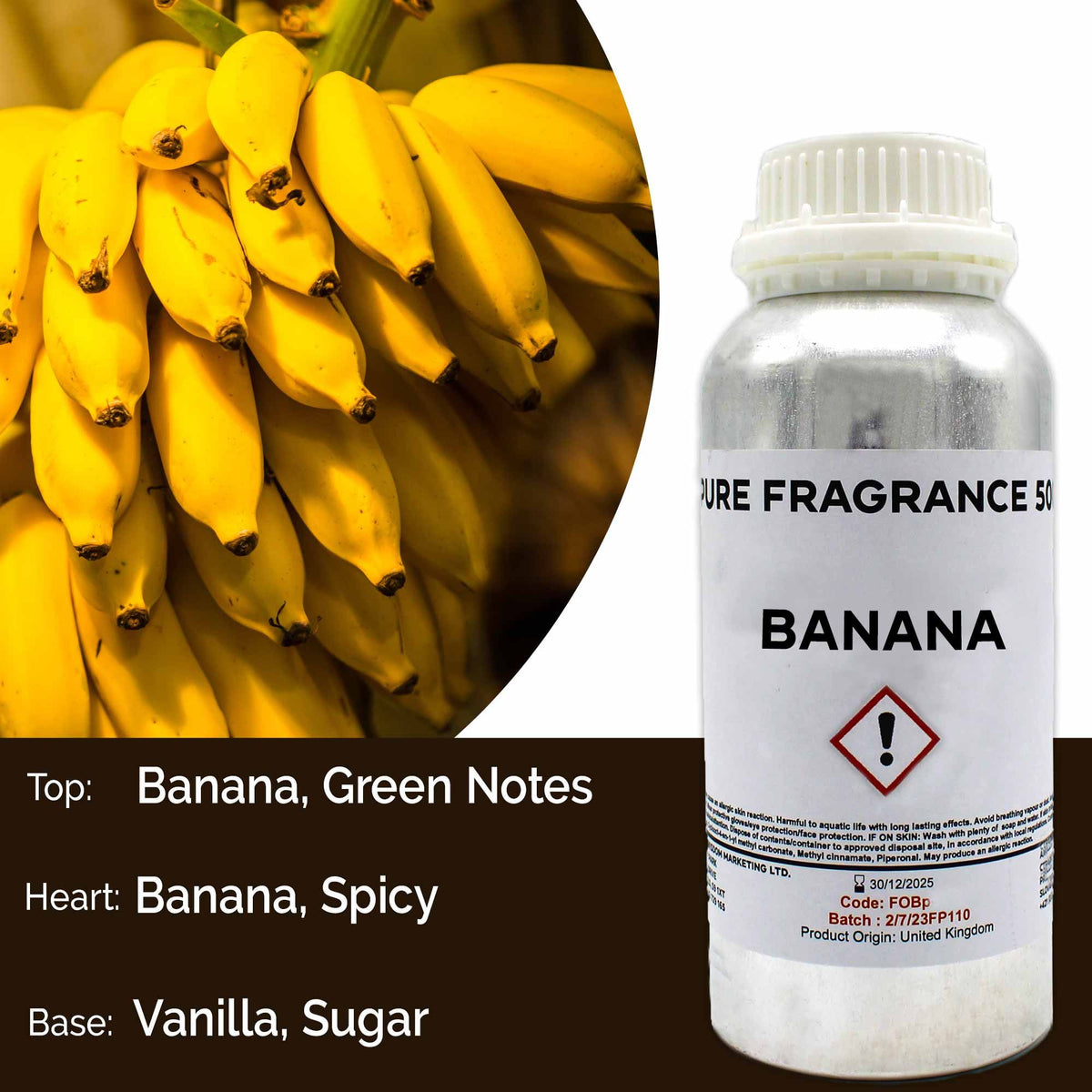 Óleo de Fragrância Puro Banana Suave – 500 ml | Ancient Wisdom