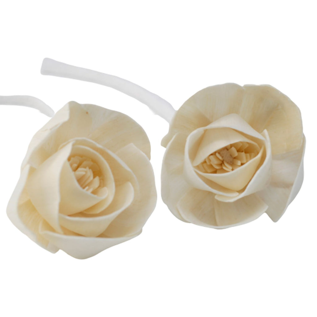 Flor para Difusor em Madeira de Sola – Rosa Grande com Cordão | Ancient Wisdom