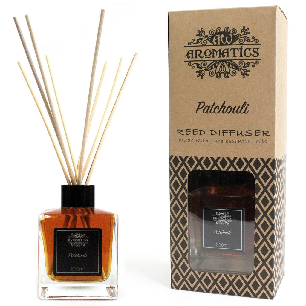 Difusor de Varetas com Óleos Essenciais Patchouli – 200 ml | Ancient Wisdom