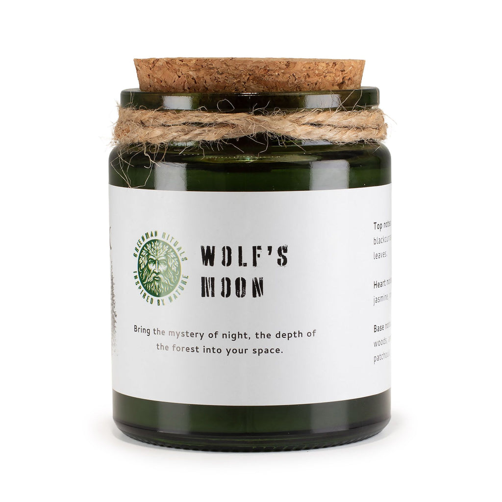 GREENMAN RITUALS - Vela de Soja com Pavio de Madeira Wolf’s Moon
