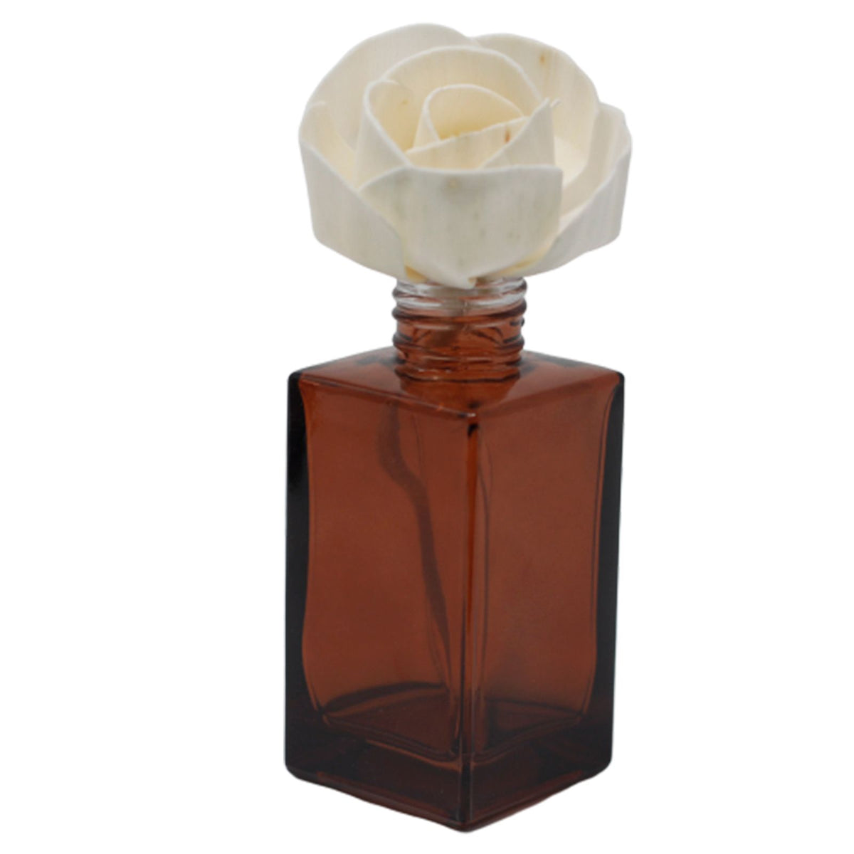 Flor para Difusor em Madeira de Sola – Rosa Grande com Cordão | Ancient Wisdom