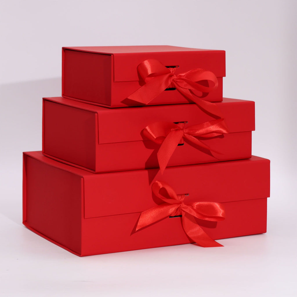 Caixa de Oferta Desmontável Quadrada Média – 20 × 18,2 × 8 cm – Vermelho | Ancient Wisdom