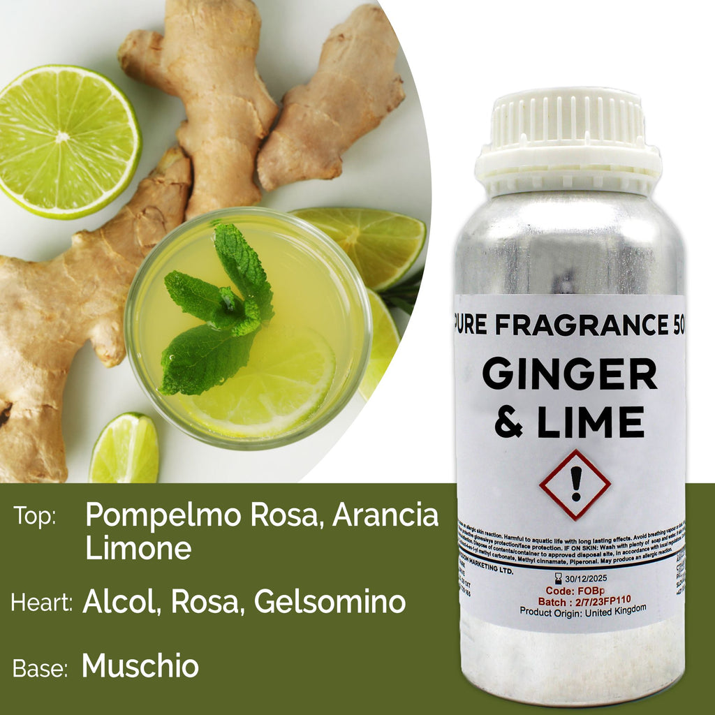 Óleo de Fragrância Puro Gengibre e Lima – 500 ml | Ancient Wisdom