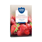 AURA CANDLES - Conjunto de 6 Velas de Chá Perfumadas Morango