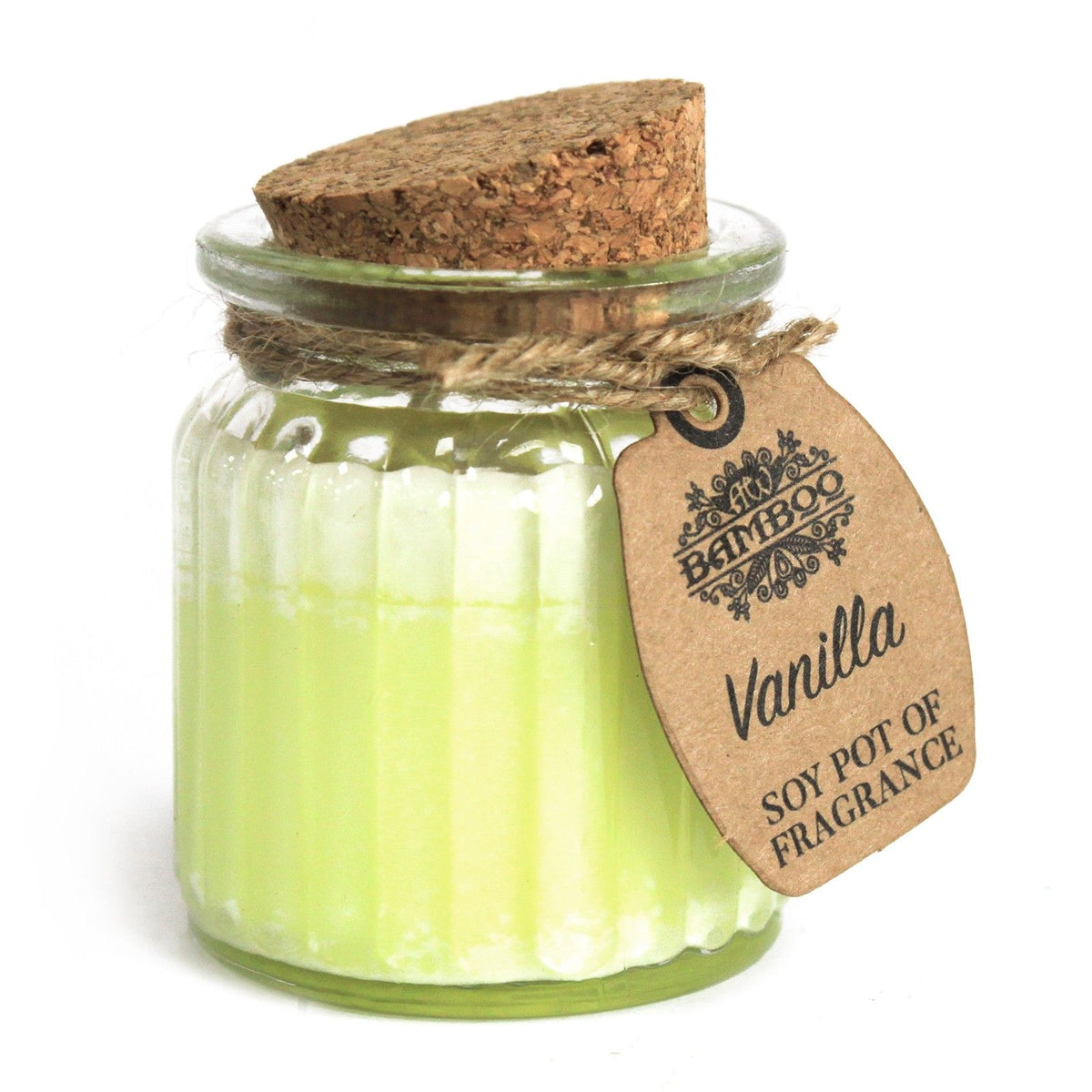BAMBOO - Vela Perfumada de Cera de Soja Baunilha