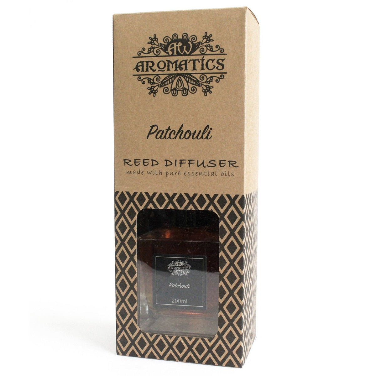 Difusor de Varetas com Óleos Essenciais Patchouli – 200 ml | Ancient Wisdom