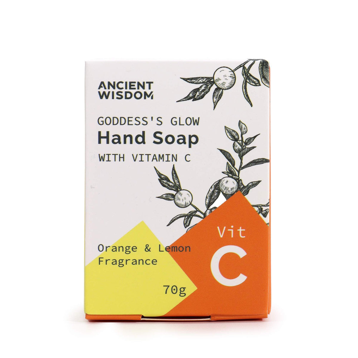 ANCIENT WISDOM - Sabonete de Mãos com Vitamina C, Laranja e Limão 70 g