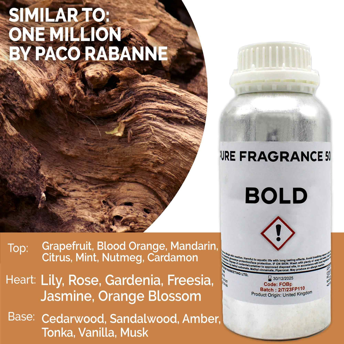 Óleo de Fragrância Puro Bold – 500 ml | Ancient Wisdom