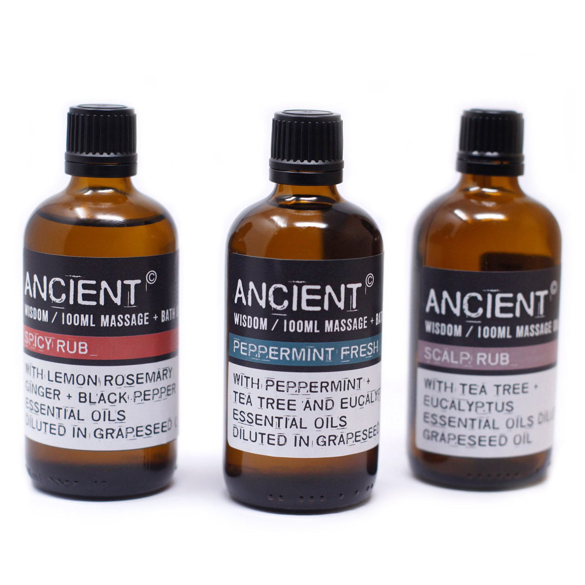 ANCIENT WISDOM - Óleo de Massagem Peppermint Fresh - 100 ml