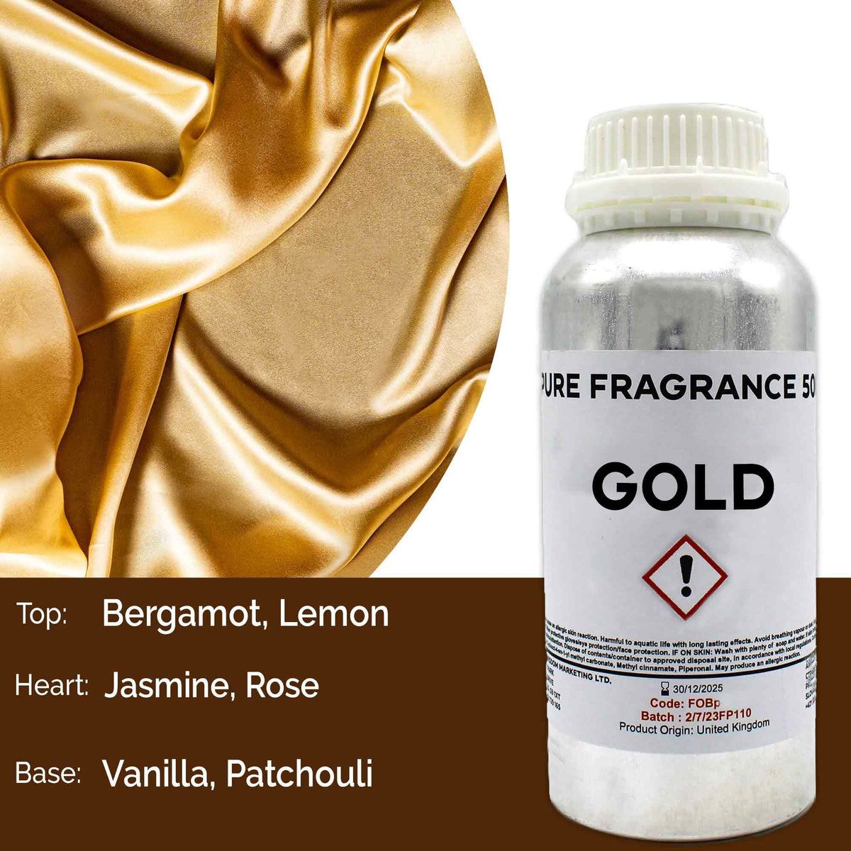 Óleo de Fragrância Puro Gold – 500 ml | Ancient Wisdom
