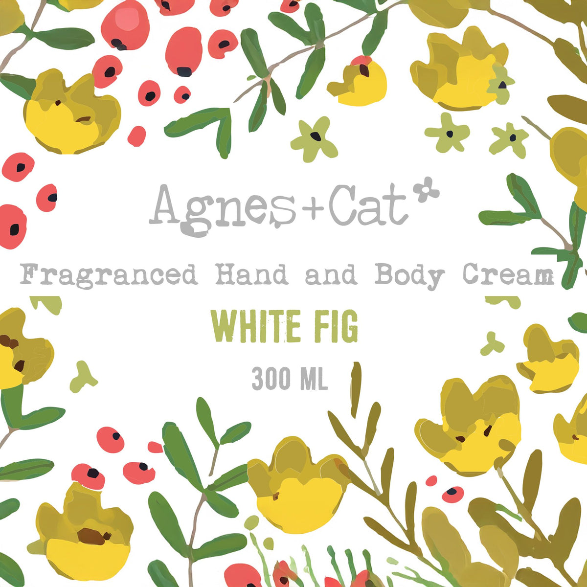 Creme de Mãos e Corpo Figo Branco – 300 ml | Agnes + Cat