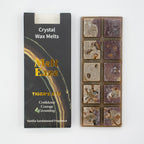 Cera Perfumada MeltEaze com Olho de Tigre – Baunilha e Sândalo, 50 g | Ancient Wisdom