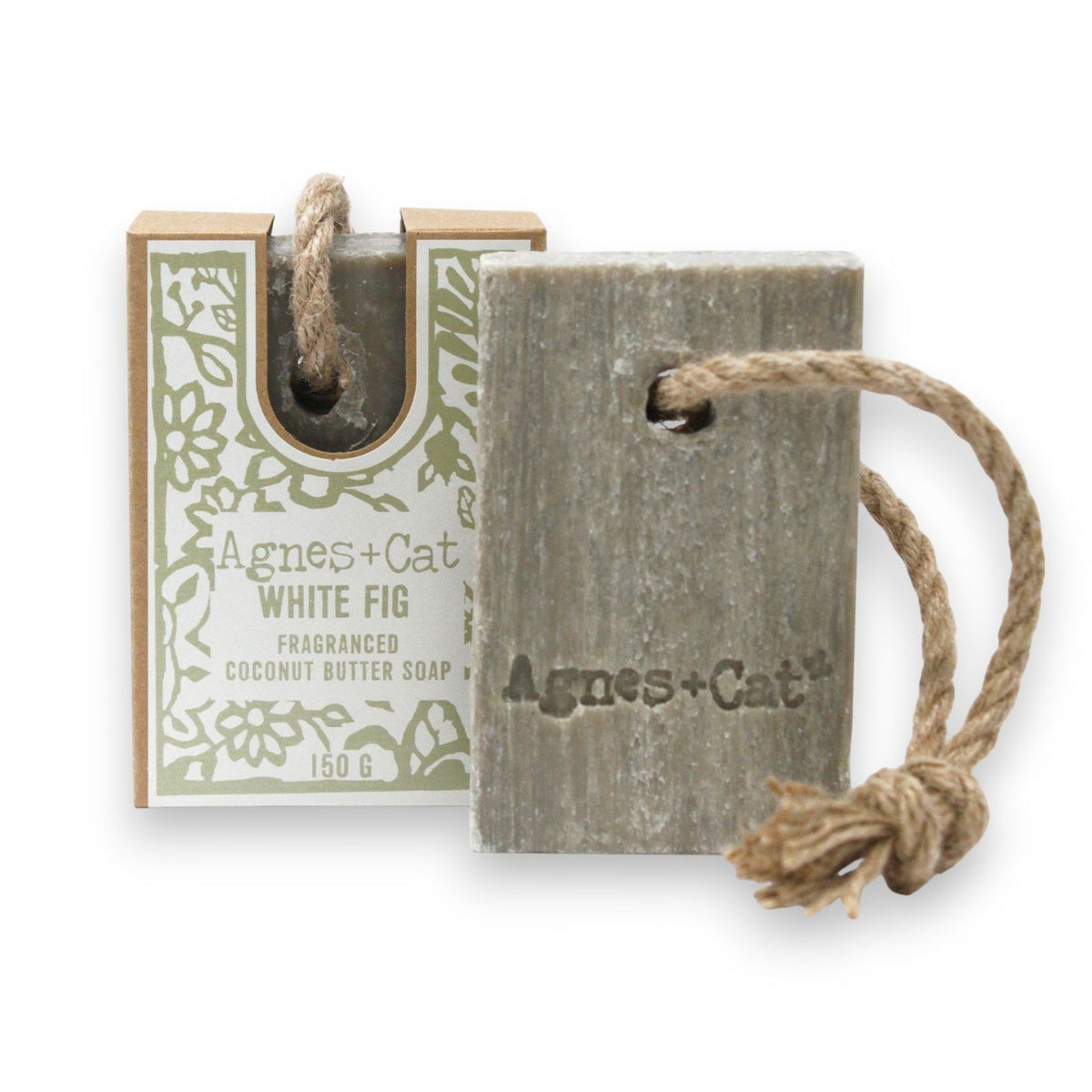 Sabonete com Corda Figo Branco (White Fig) | Agnes + Cat
