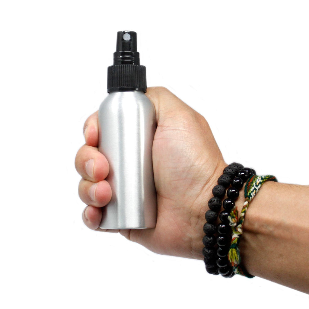 Frasco de Alumínio com Spray Preto – 100 ml | Ancient Wisdom