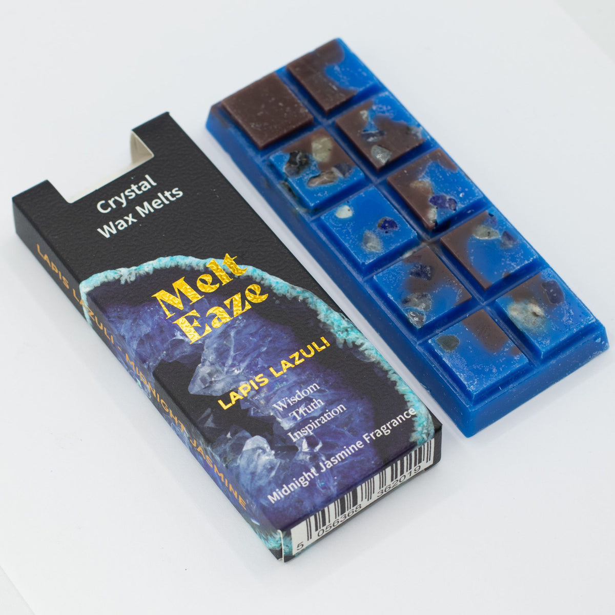 Cera Perfumada MeltEaze com Lápis-Lazúli – Jasmim da Meia-Noite, 50 g | Ancient Wisdom