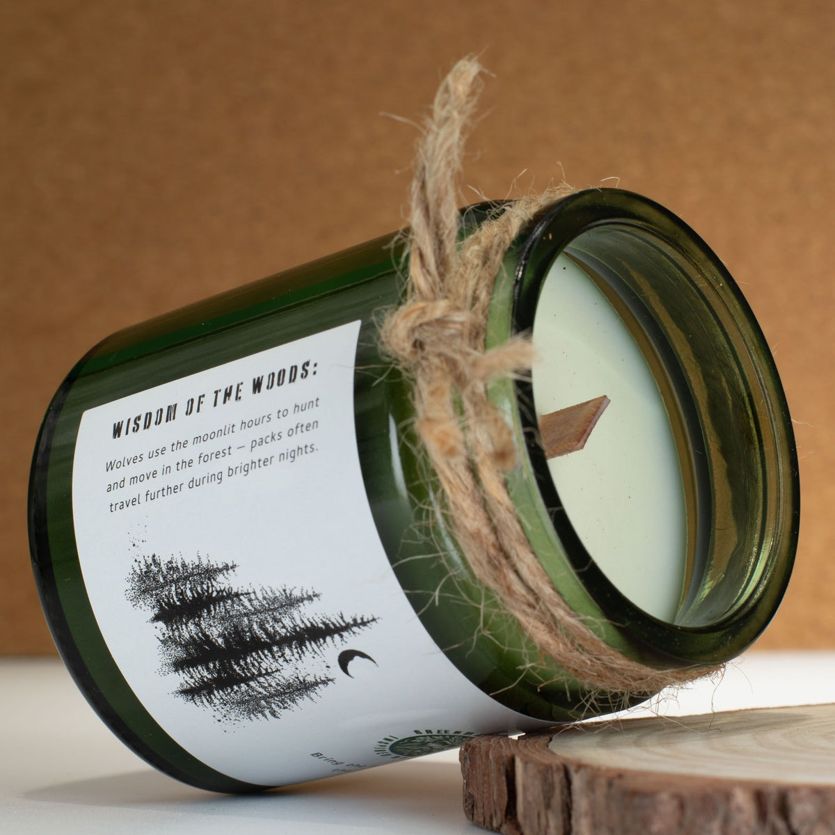 GREENMAN RITUALS - Vela de Soja com Pavio de Madeira Wolf’s Moon