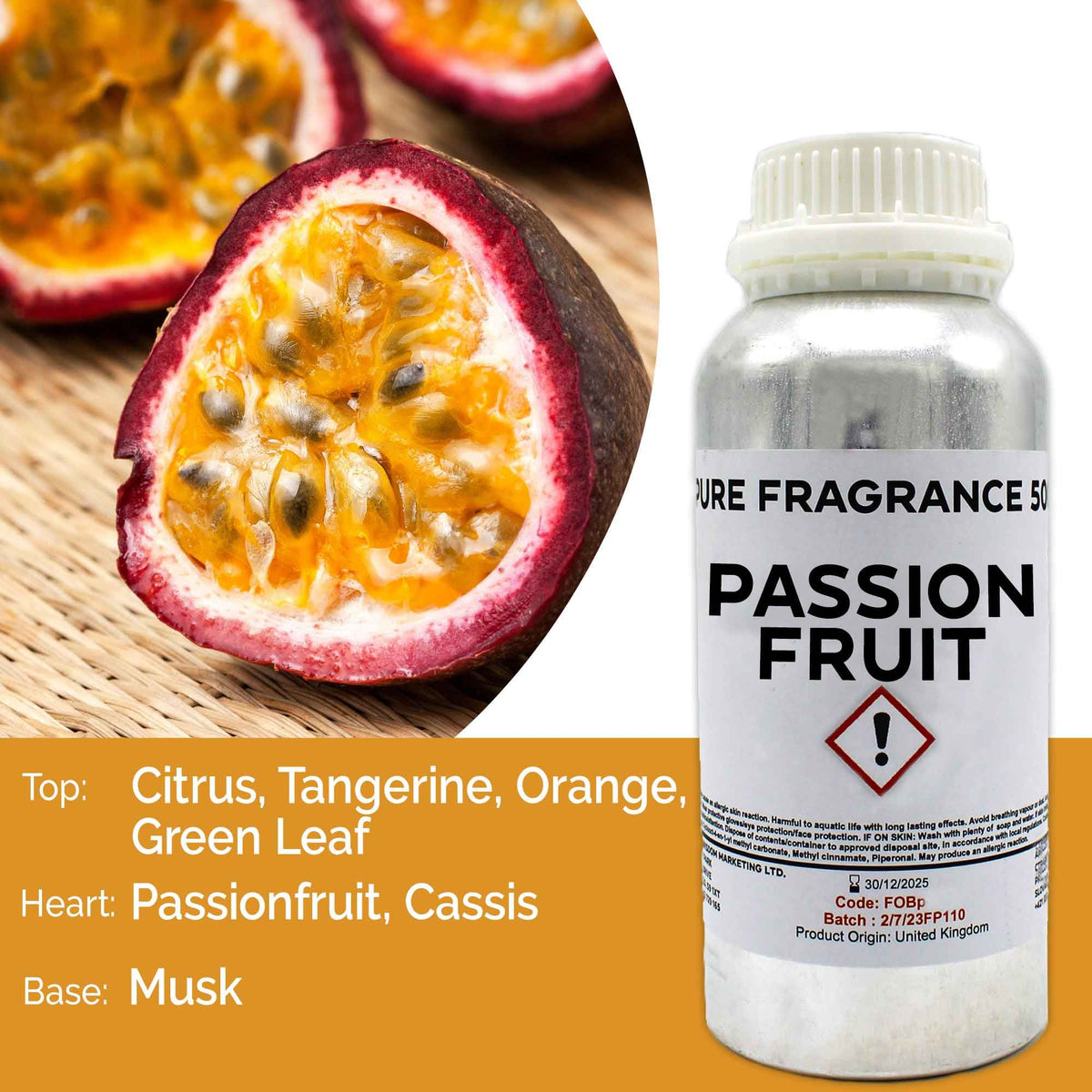 Óleo de Fragrância Puro Maracujá – 500 ml | Ancient Wisdom