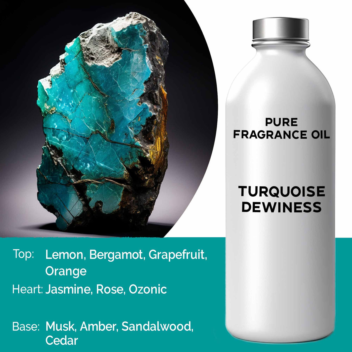 Óleo de Fragrância Puro Orvalho de Turquesa – 500 ml | Ancient Wisdom