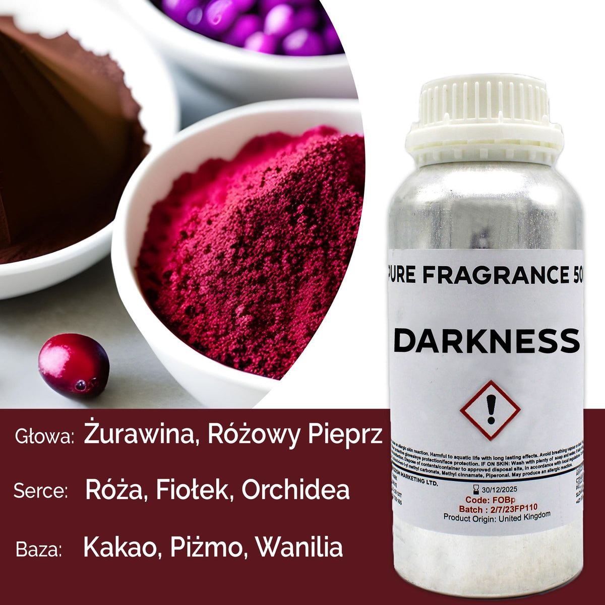 Óleo de Fragrância Puro Darkness – 500 ml | Ancient Wisdom