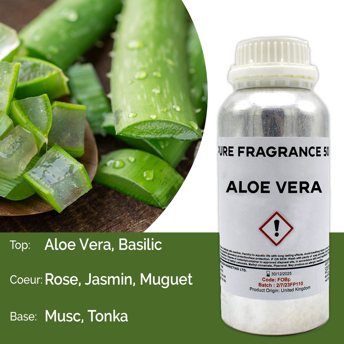 Óleo de Fragrância Puro Aloé Vera – 500 ml | Ancient Wisdom