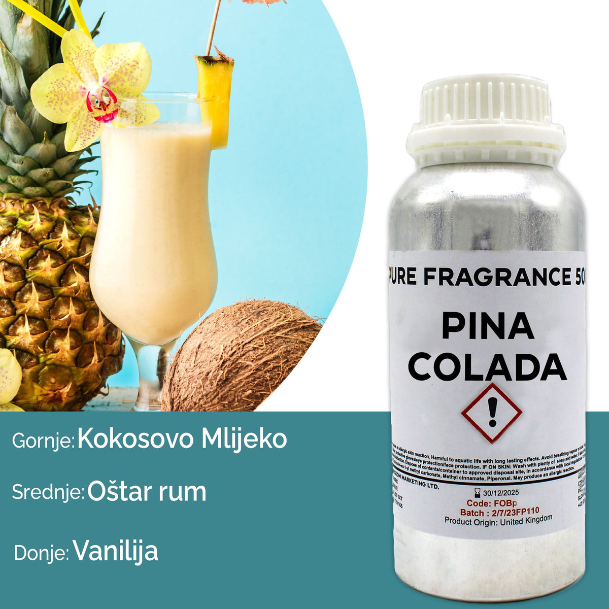 Óleo de Fragrância Puro Piña Colada – 500 ml | Ancient Wisdom