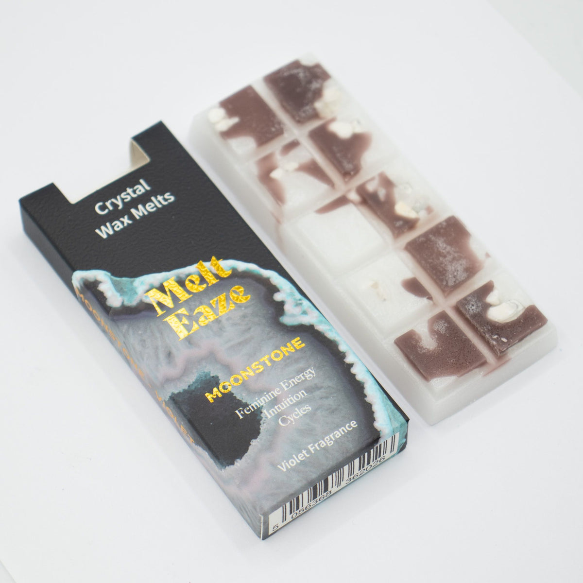 Cera Perfumada MeltEaze com Pedra da Lua – Violeta, 50 g | Ancient Wisdom