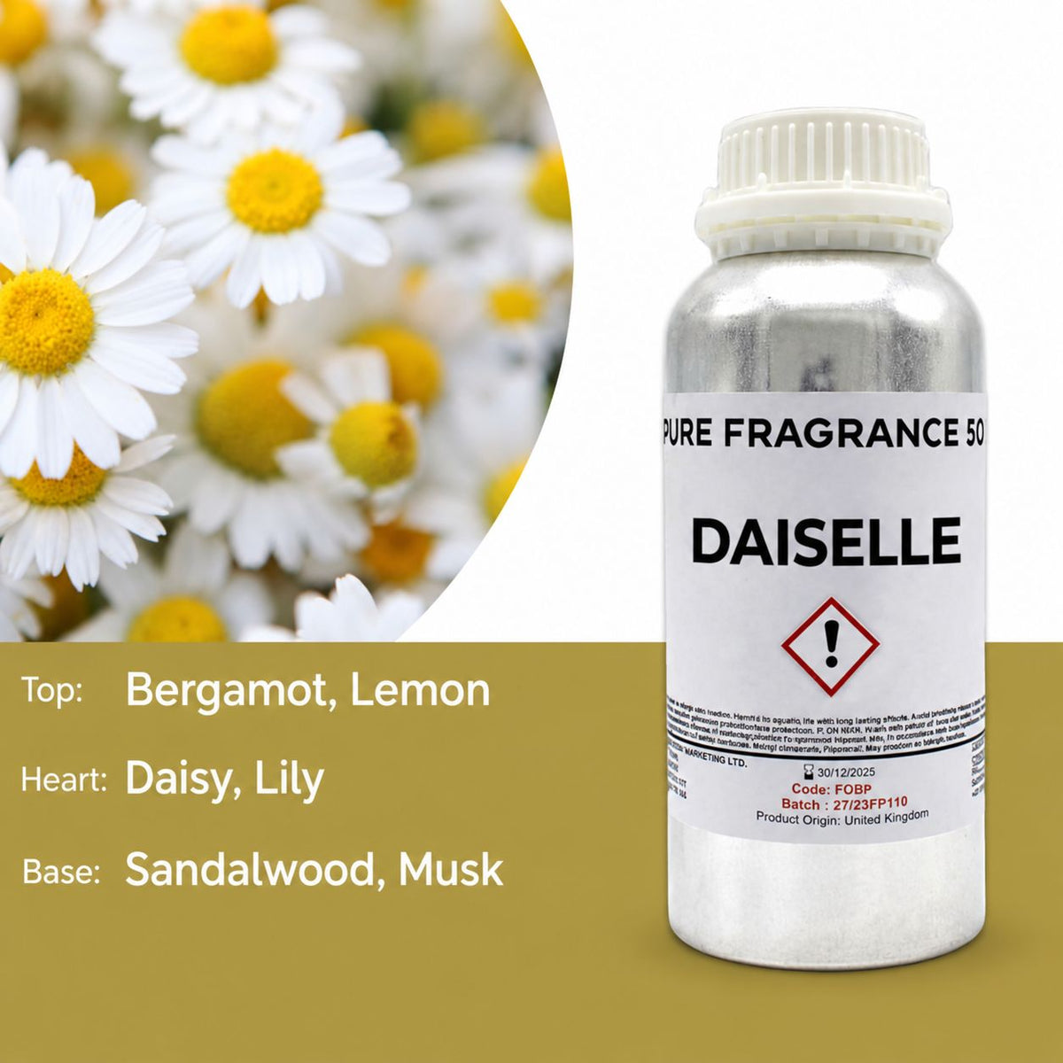 Óleo de Fragrância Puro Margarida – 500 ml | Ancient Wisdom